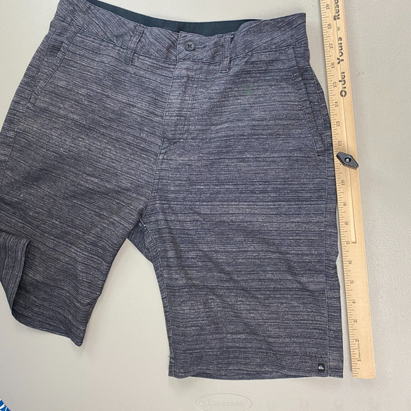 Quiksilver Amphibian Shorts Mens 28x9 Gray Flat Front Hybrid Hiking Swim - Picture 9 of 12